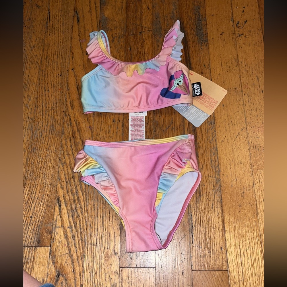 Disney Star Wars grogu 2 piece toddler bathing suit